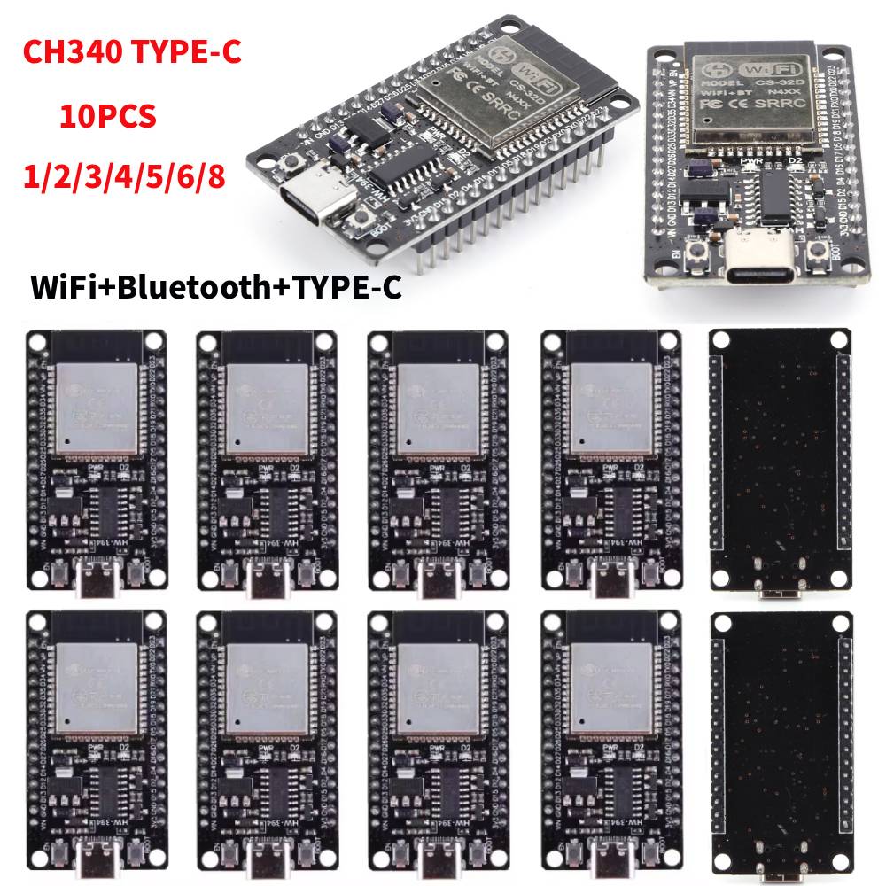Esp8266 Nodemcu Board - ESP32 WROOM-32 Development Board TYPE-C Micro