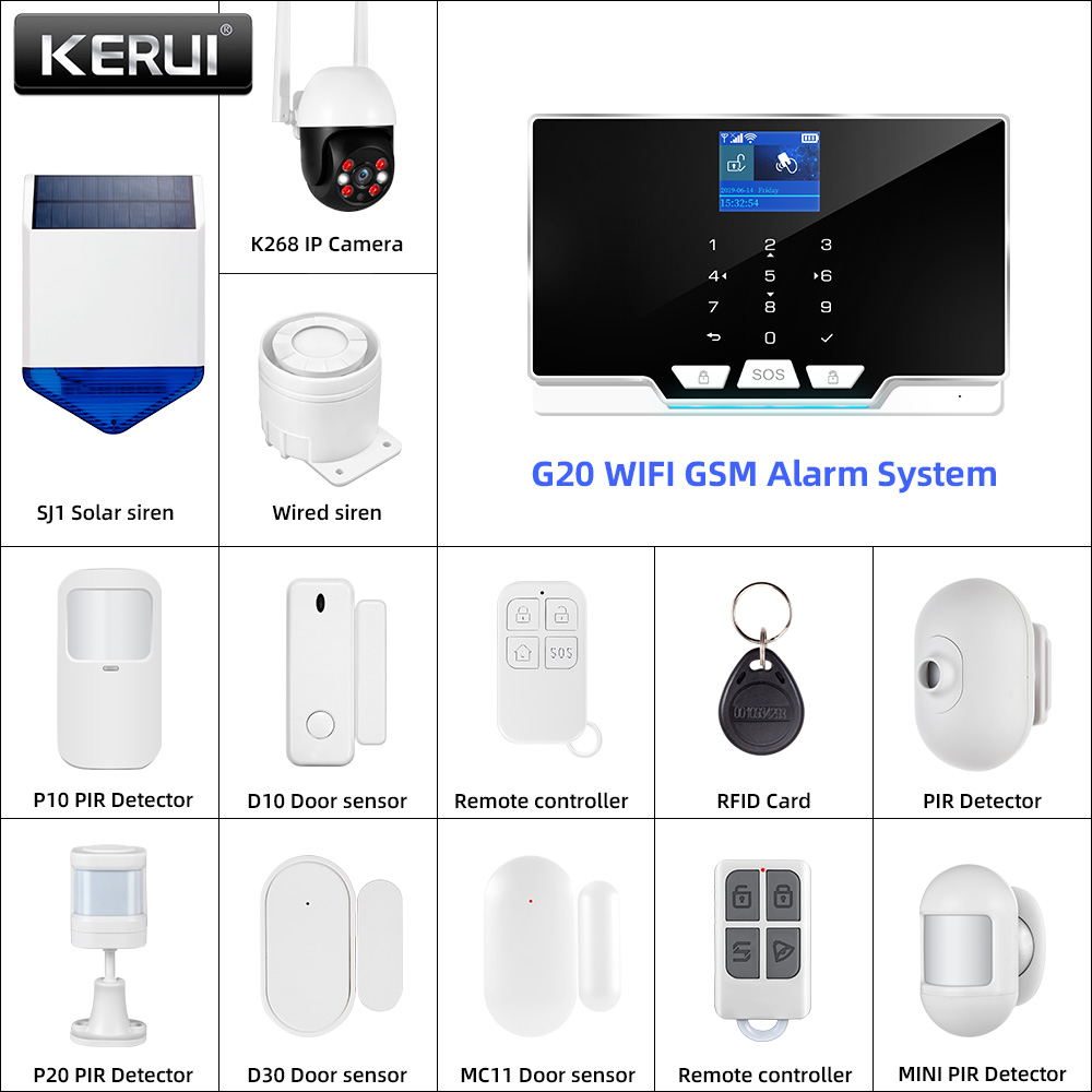 KERUI 433MHz DIY Alarm Kit G20 - огляд і ціна Home Automation Diy Kit