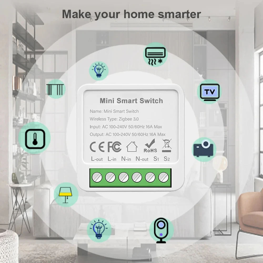 Mini WIFI Zigbee3.0 Smart Swit - огляд і ціна Diy Home Automation Controller