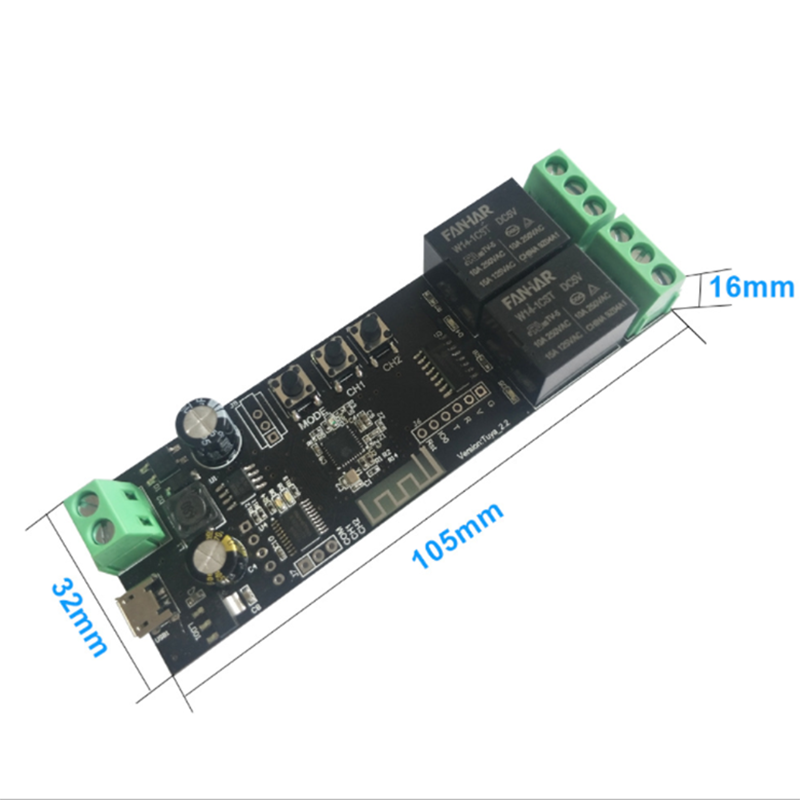 2CH Tuya Wifi Smart Control Bo - огляд і ціна Diy Home Automation Controller