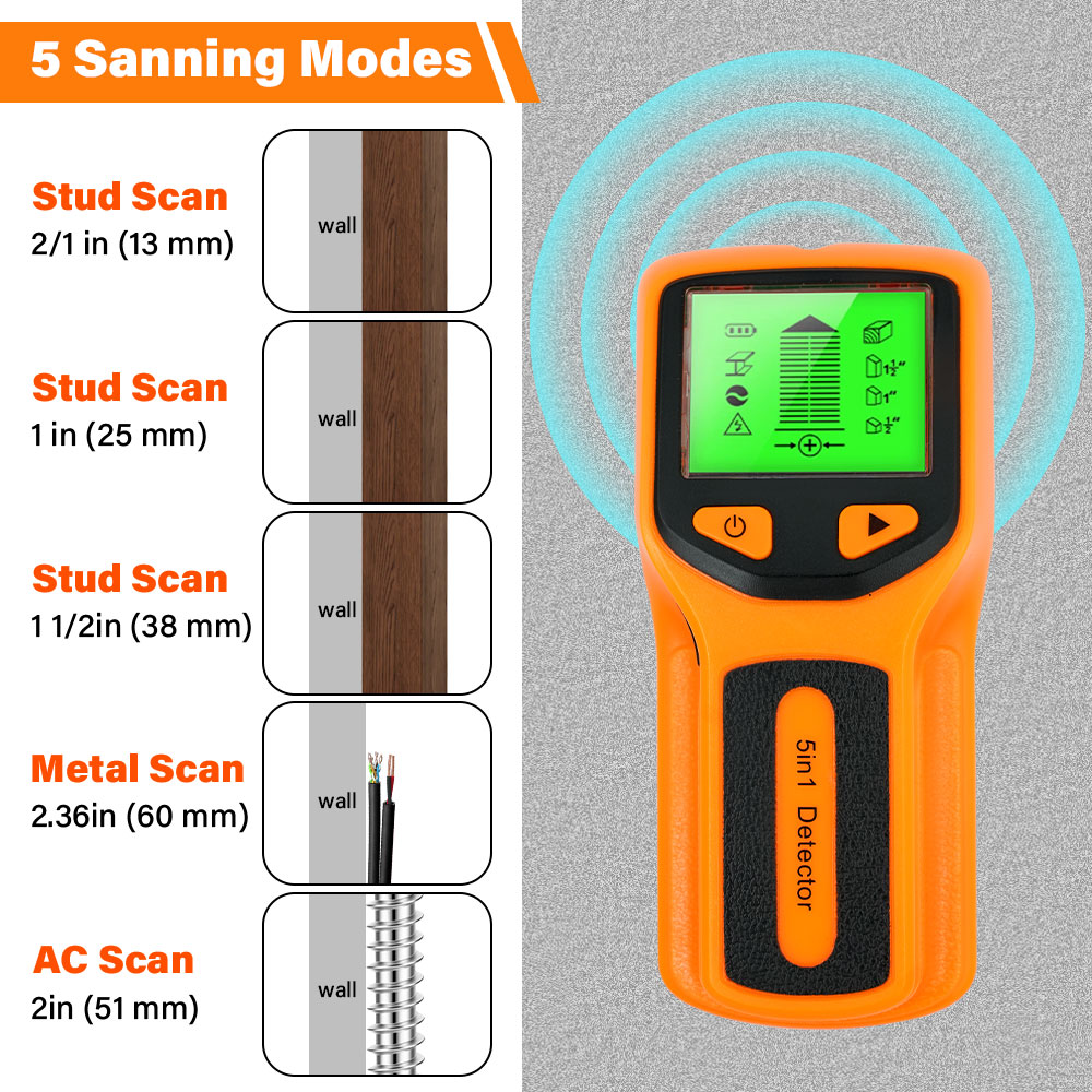 Handheld 5 in 1 Digital Wall S - огляд і ціна Water Leak Detector Wired