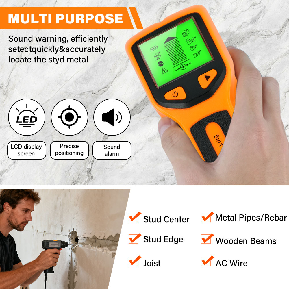 Handheld 5 in 1 Digital Wall S - огляд і ціна Water Leak Detector Wired