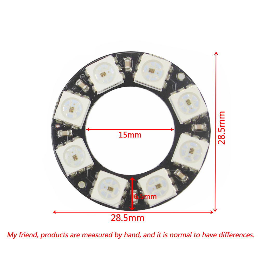 RGB LED Ring Light 8 Bits WS28 - огляд і ціна Home Automation Diy Kit