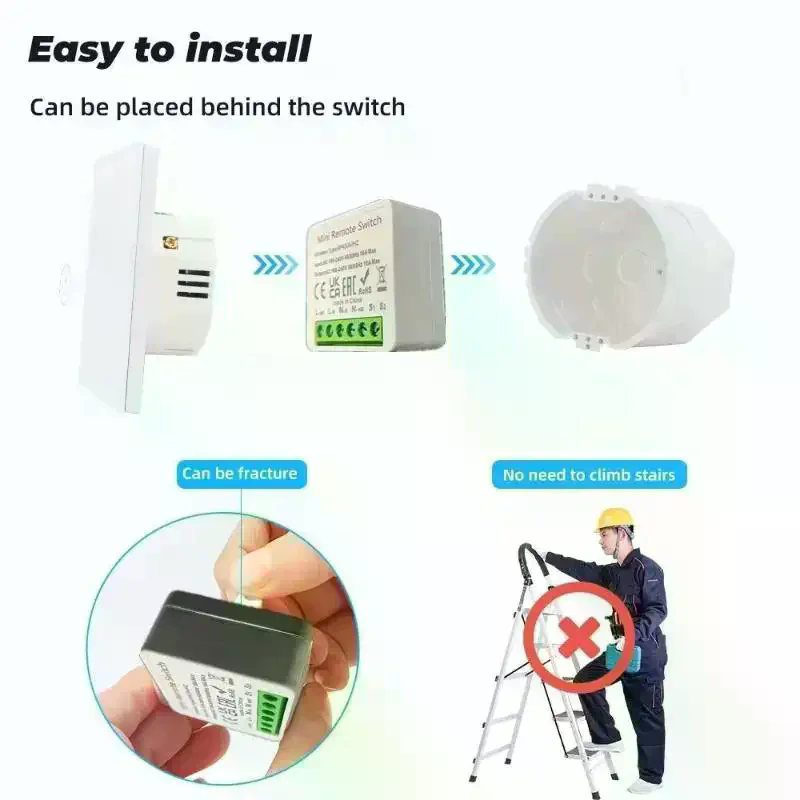Smart Switch RF 433 MHz Mini D - огляд і ціна Diy Home Automation Controller