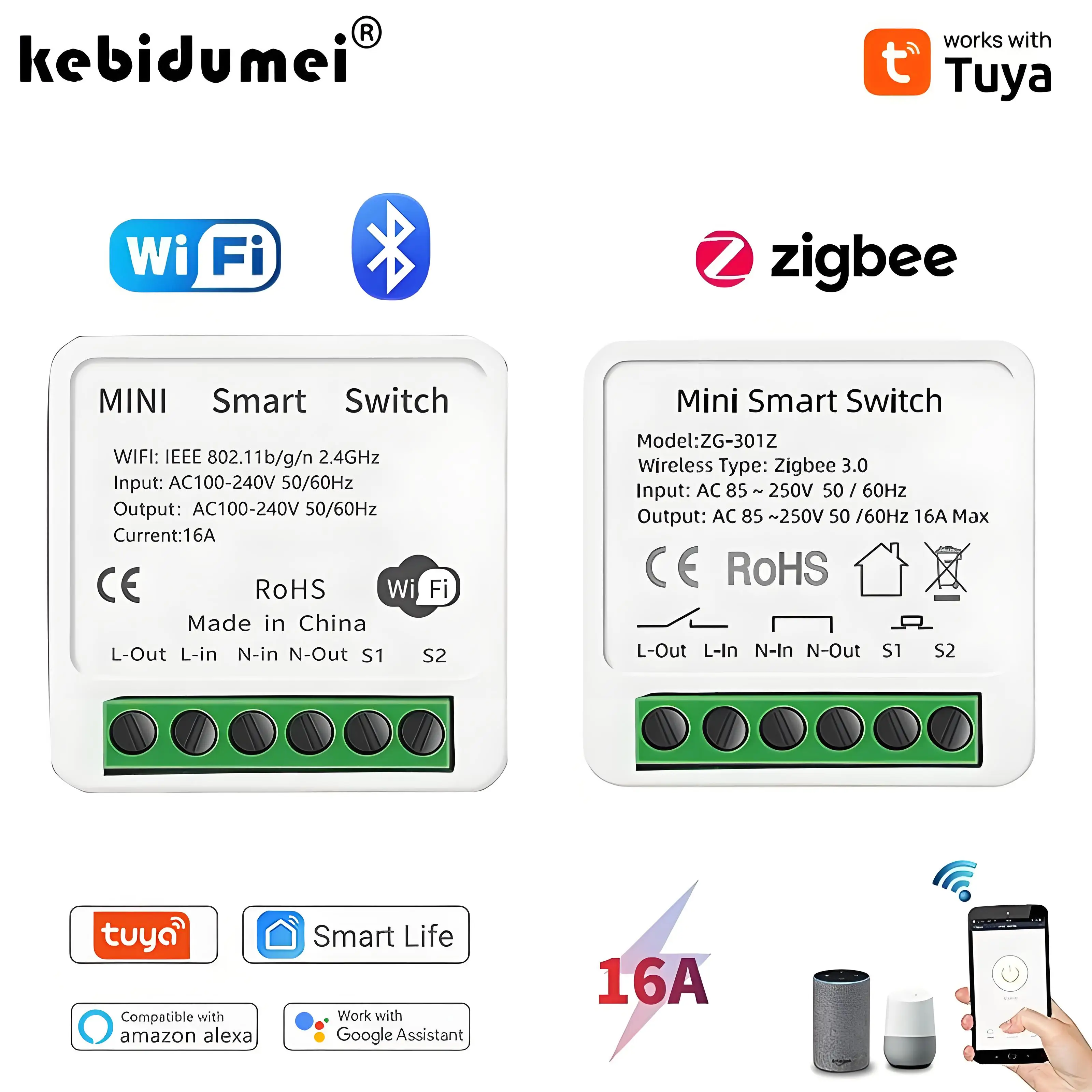 16A Tuya Zigbee 3.0 Mini Smart - огляд і ціна Diy Home Automation Controller